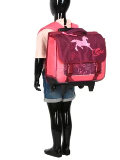 Cartable à Roulettes Cybel Au Galop 38 Cm -Delsey Valises Boutique cartables scolaires dessins animes 783243z