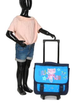 Cartable à Roulettes Lili Lou Butterfly 38 Cm -Delsey Valises Boutique cartables scolaires dessins animes 787091z