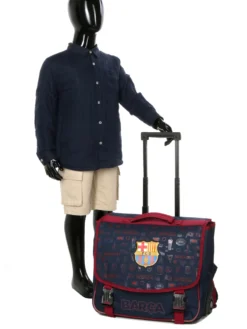 Cartable à Roulettes FC Barcelone Blason 41 Cm -Delsey Valises Boutique cartables scolaires football 693394z