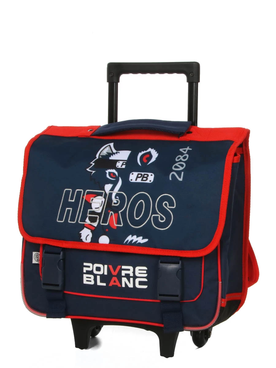 Cartable à Roulettes Poivre Blanc Boy Fox Hero 38 Cm 1 Cartable à Roulettes Poivre Blanc Boy Fox Hero 38 Cm
