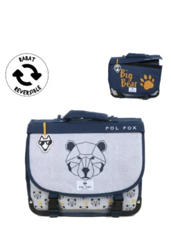 Cartable Réversible Pol Fox Bear 35 Cm -Delsey Valises Boutique cartables scolaires pol fox 841588z