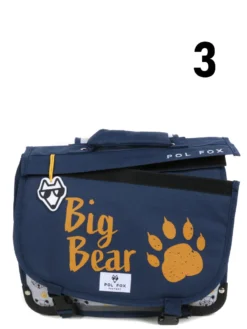 Cartable Réversible Pol Fox Bear 35 Cm -Delsey Valises Boutique cartables scolaires pol fox 841601z