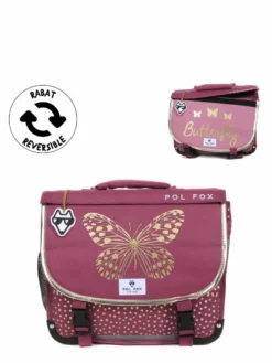 Cartable Réversible Pol Fox Butterfly 35 Cm -Delsey Valises Boutique cartables scolaires pol fox 841611z