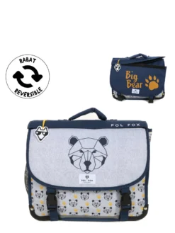 Cartable Réversible Pol Fox Bear 38 Cm -Delsey Valises Boutique cartables scolaires pol fox 841726z