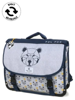 Cartable Réversible Pol Fox Bear 38 Cm