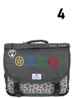Cartable Réversible Pol Fox Gamer 38 Cm -Delsey Valises Boutique cartables scolaires pol fox 841810z