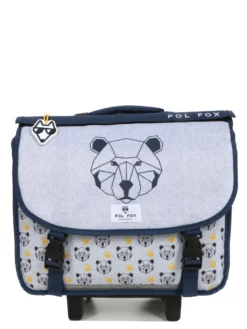 Cartable à Roulettes Réversible Pol Fox Bear 38 Cm -Delsey Valises Boutique cartables scolaires pol fox 842157z