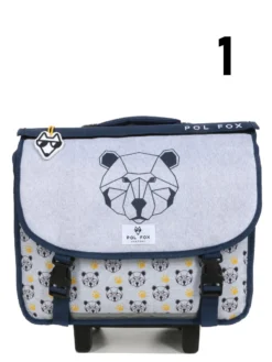 Cartable à Roulettes Réversible Pol Fox Bear 38 Cm -Delsey Valises Boutique cartables scolaires pol fox 842158z