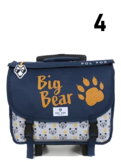 Cartable à Roulettes Réversible Pol Fox Bear 38 Cm -Delsey Valises Boutique cartables scolaires pol fox 842176z