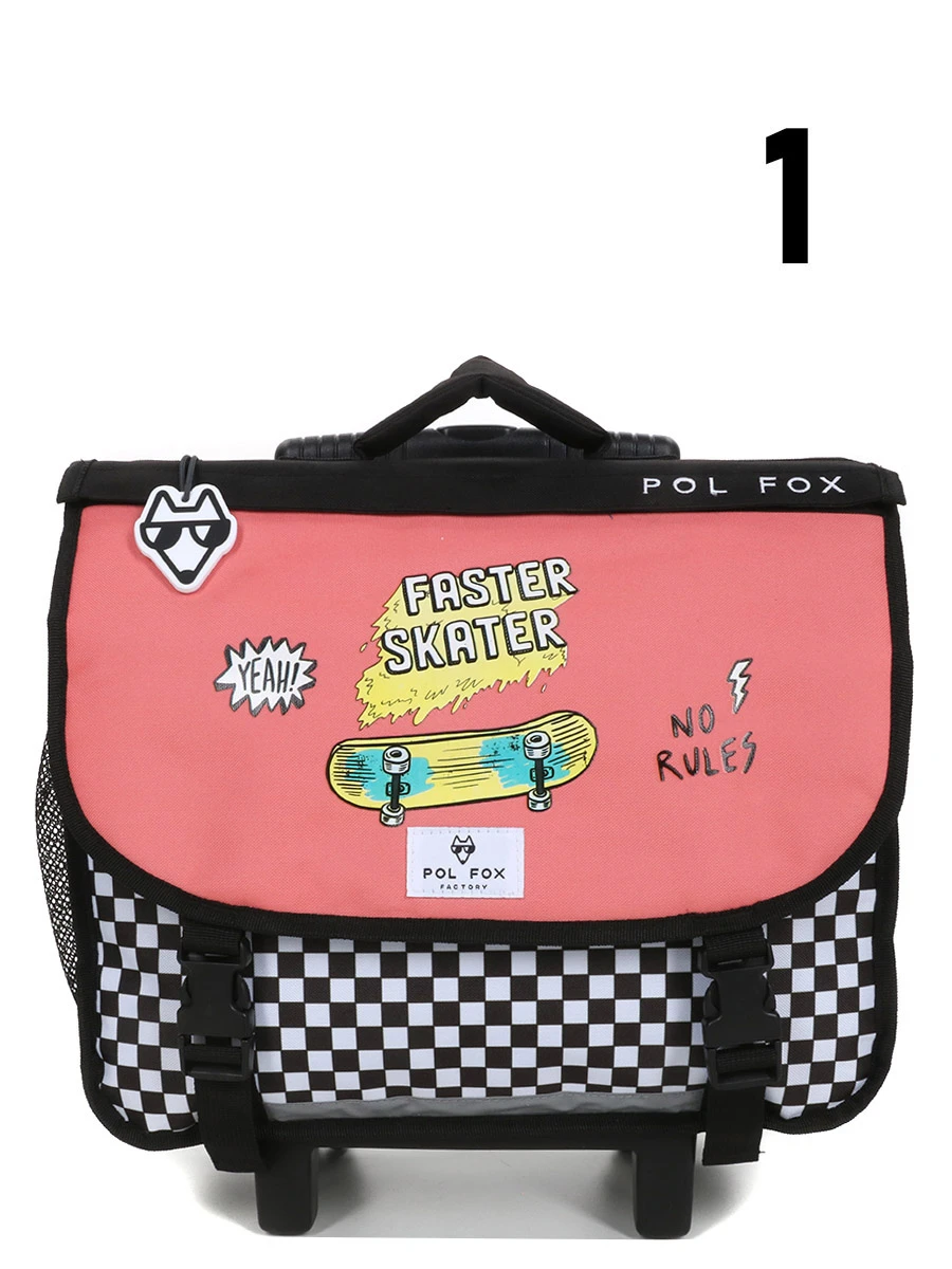 Cartable à Roulettes Réversible Pol Fox Skate 2 - 38 Cm 17 Cartable à Roulettes Réversible Pol Fox Skate 2 - 38 Cm – Image 17