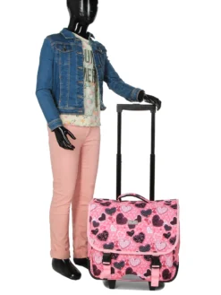 Cartable à Roulettes Snowball Romantique Coeur 41 Cm -Delsey Valises Boutique cartables scolaires snowball 784927z