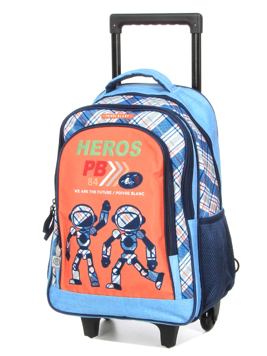 Sac à Dos à Roulettes Poivre Blanc Boy Robot 1 Sac à Dos à Roulettes Poivre Blanc Boy Robot