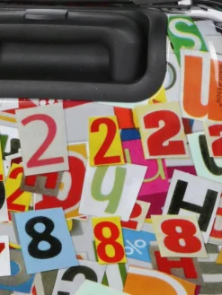 Valise Madisson Newspaper Letters 55 Cm -Delsey Valises Boutique valise madisson 872846z