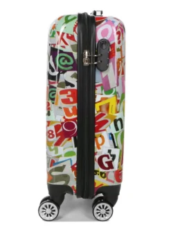 Valise Madisson Newspaper Letters 55 Cm -Delsey Valises Boutique valise madisson 872847z